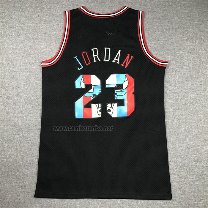 Camiseta Chicago Bulls Michael Jordan #23 Mitchell & Ness 1997-98 Negro2
